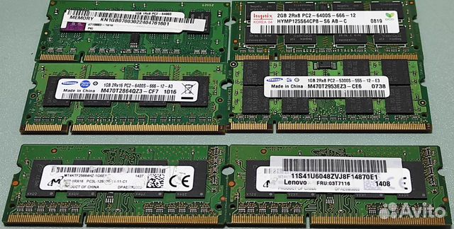 Различная оперативная память DDR2, DDR3, DDR4
