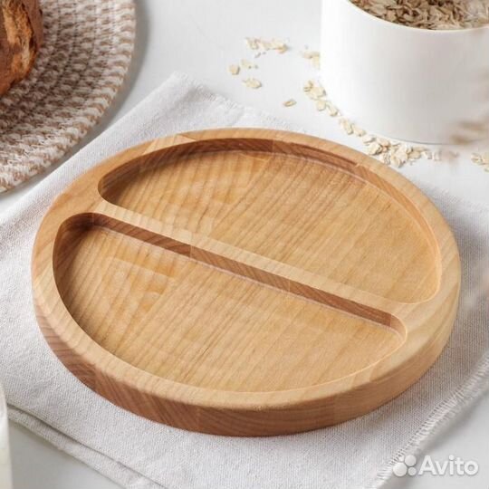 Менажница из дерева 4 секции, берёза