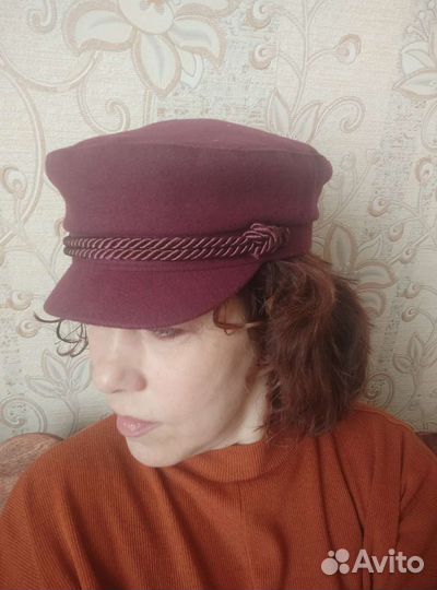 Кепка бордовая, 56р
