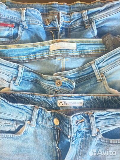 Джинсы пакетом для переделки, кастома, апсайклинга