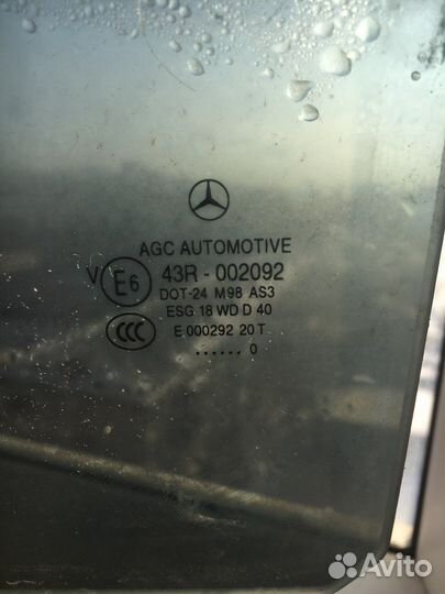 Стекло задней левой двери Mercedes X204 GLK