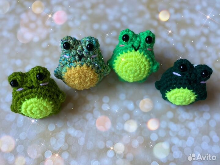 Вязаные игрушки брелоки