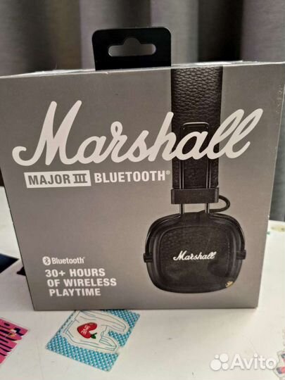Коробка от marshall major 3 bluetooth оригинал
