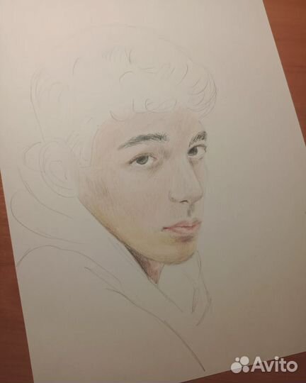 Портрет по фото карандашом
