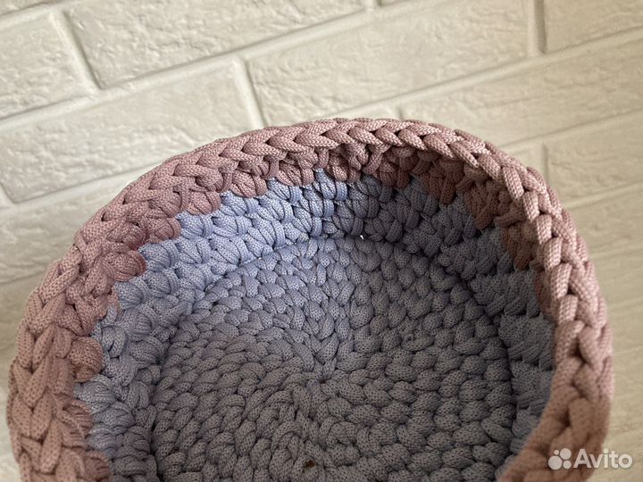 Корзинки вязаные ручной работы