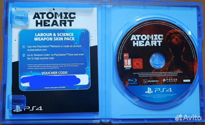 Игры для пс4 Atomic heart обмен