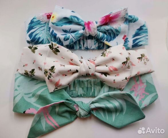 Повязка на голову,повязка бант, повязка солоха