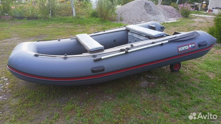 Лодка пвх Хантер 360А (нднд) с ходовым тентом
