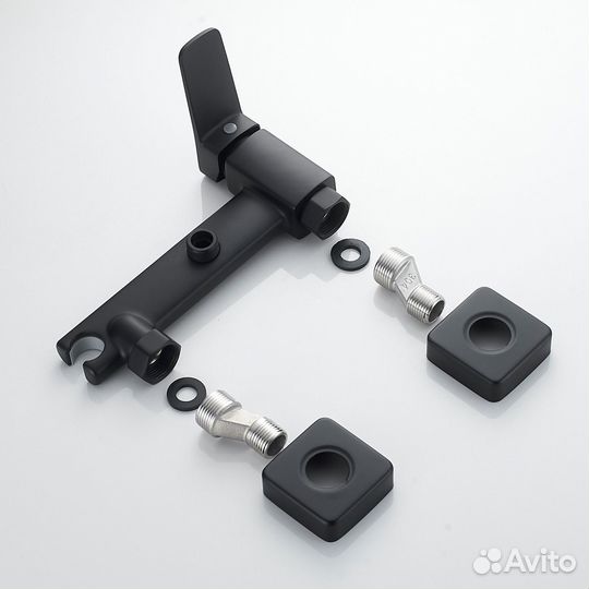 Гиг. душ со смесит. черн. Raffine F0599H-1