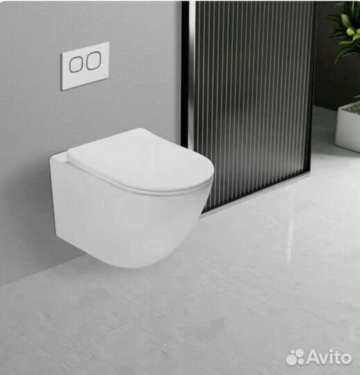 Унитаз подвесной безободковый торнадо