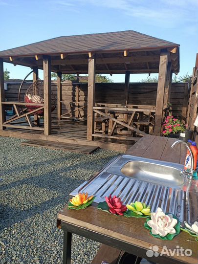 Аренда домика с беседкой и мангалом
