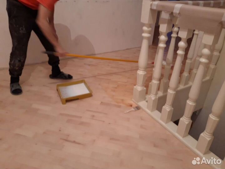 Шлифовка деревянного пола,лакировка,установка парк