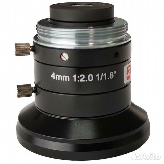 Объектив zlkc 4мм F2.0 C mount + micro 4/3 адаптер