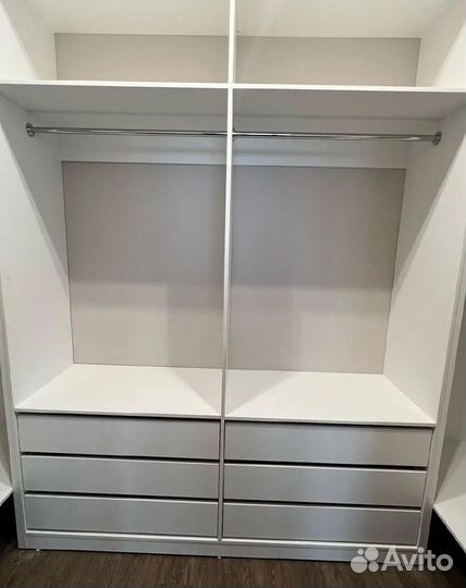 Гардеробная как IKEA