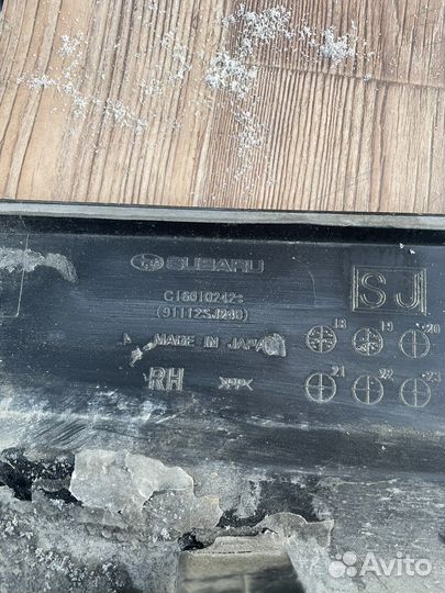 Молдинг задней правой двери Subaru Forester 2018