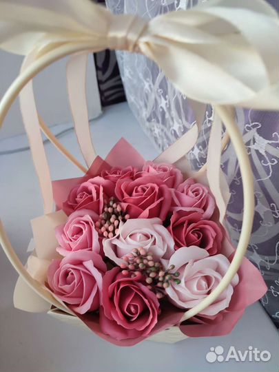 Букет мыльных роз