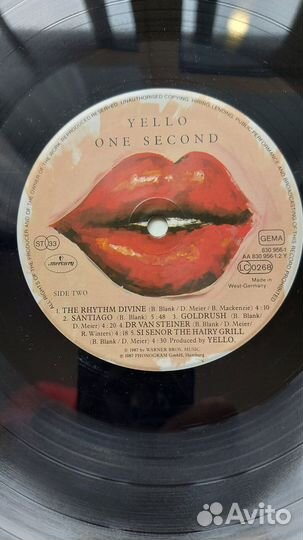 Yello-one second-87 NM/NM/Ger-оригинал