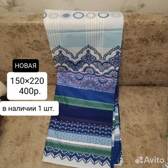 Постельное белье новое, покрывало б/у, скатерти