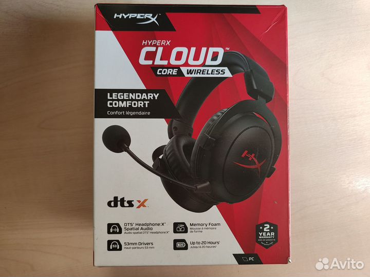 Беспроводные наушники HyperX Cloud Core Wireless