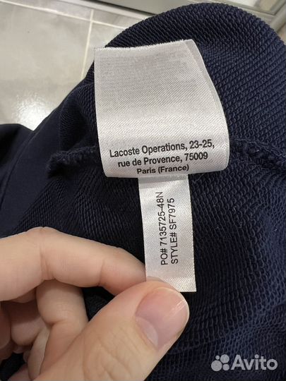 Свитшот lacoste женский