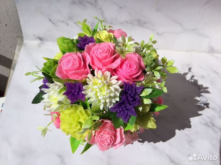 Букет/выпускной/подарок/ день рождения/ из мыла