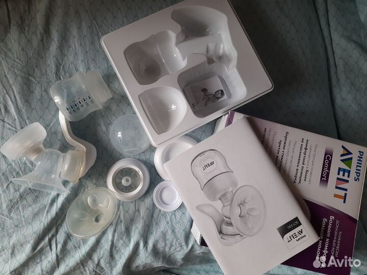 Молокоотсос avent ручной с соской