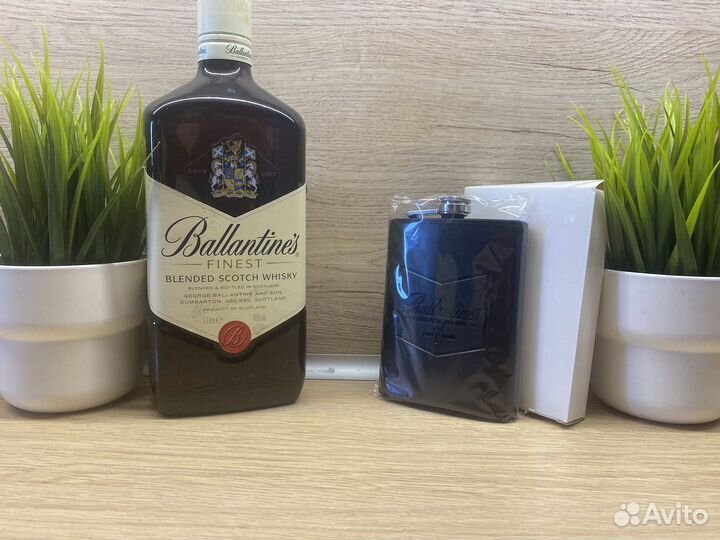 Фляжка Ballantines новая, нержавеющая сталь