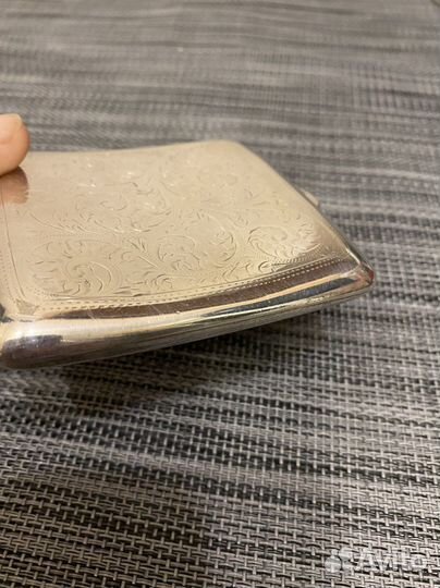 Портсигар серебро
