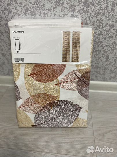 Гардины икеа скэрммал на ленте, 145х300 см