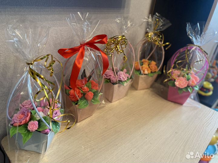 Букет цветов из мыла