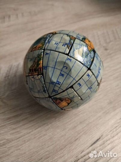 Редкая головоломка СССР (глобус рубика)