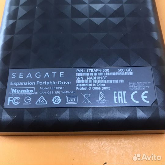 Переносной жёсткий диск Seagate 500 гб