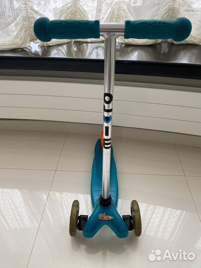 Самокат детский Micro mini с LED и рюкзаком