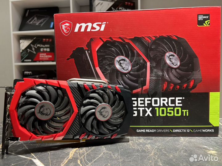 Видеокарта GTX 1050ti 4gb MSI Gaming X идеал