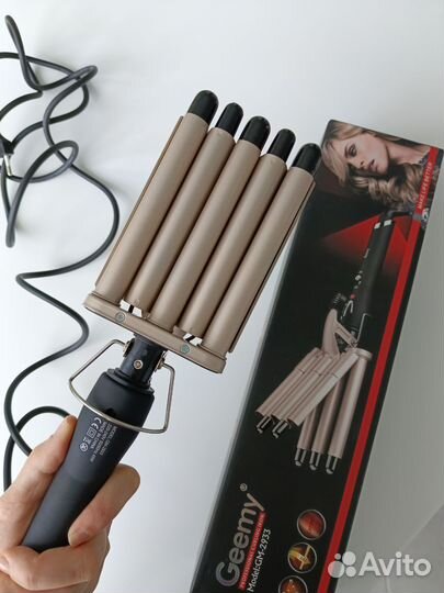 Плойка для волос пятиволновая