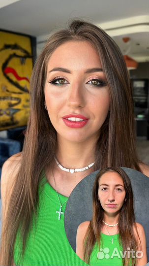 Макияж + укладка (образ полностью)