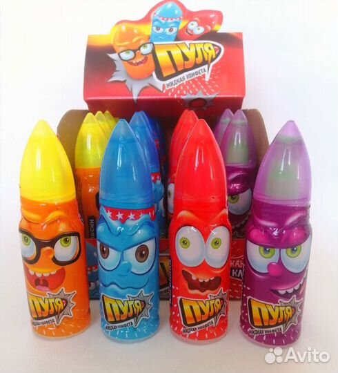 Жидкая конфета спрей Пуля 40 мл 20 штук