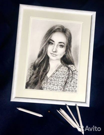 Портрет по фотографии к празднику в подарок