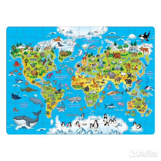 Пазл детский «Животные нашей планеты», 160 элемент