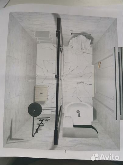 Душевая дверь раздвижная