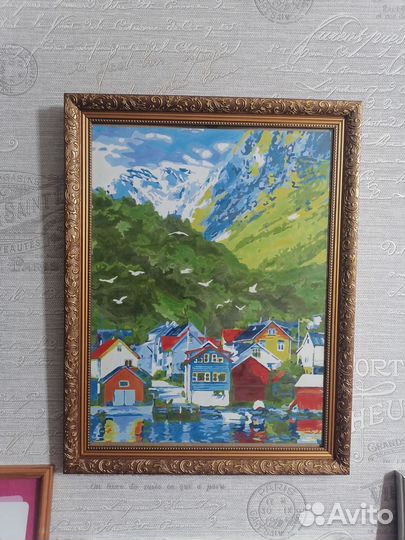 Картины по номерам раскрашенная