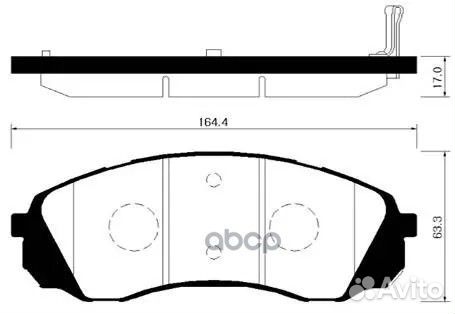 Колодки тормозные hyundai/KIA H1/grand carnival