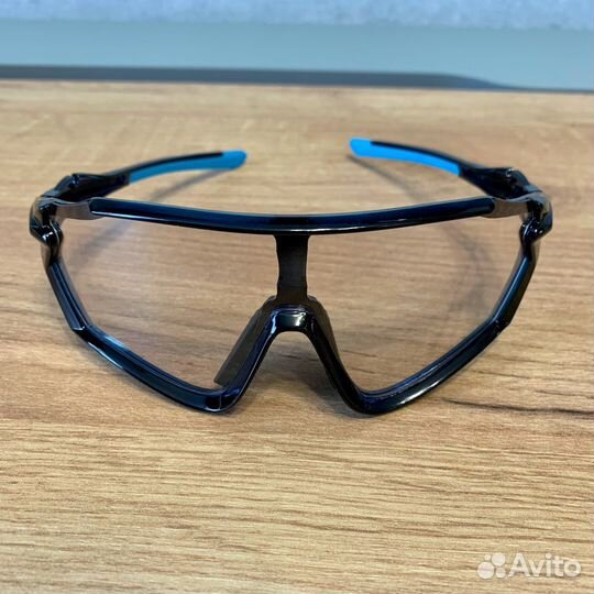 Велоочки Vaghozz Черно Синие глянцевые