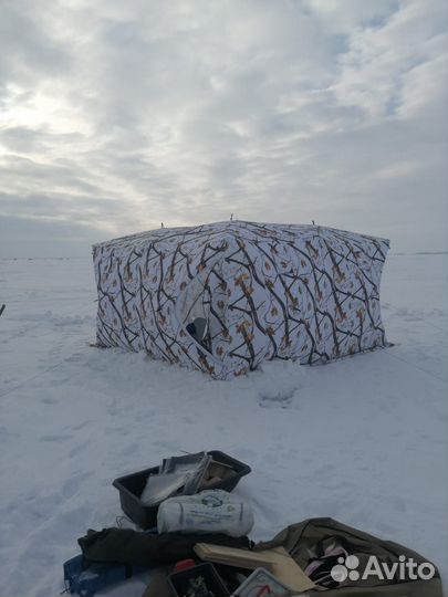 Зимняя палатка cube трехслойная