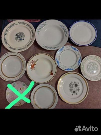Тарелки СССР разные