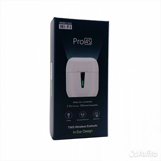 %%BT TWS гарнитура NS-PRO 4S White