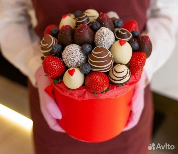 Букет из клубники в шоколаде