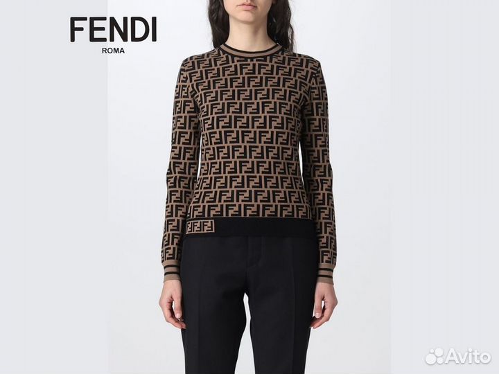 Джемпер в стиле Fendi 42 44 пуловер Love Republic