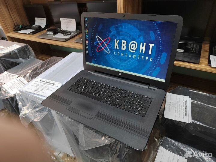 Мощный ноутбук HP 17 c большим экраном на гарантии