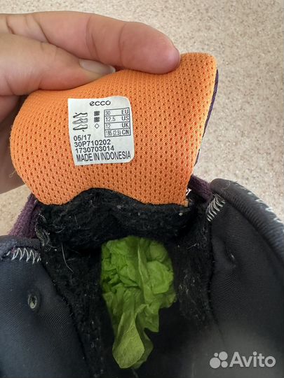 Ботинки зимние ecco 30